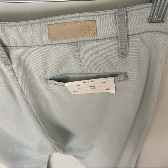 AG NWT The Caden Roxbury Chambray DenimTrouser Hazy Silk Indigo Denim size 27 - Picture 11 of 11